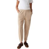 OPUS Myha velour dames broek beige (Maat: 34) - Effen