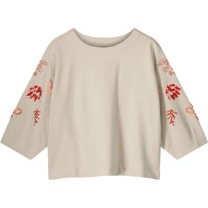 Summum Woman T-shirt ecru (Maat: M) - Halslijn: Ronde hals,