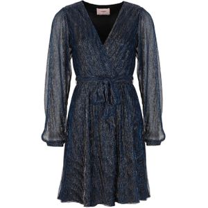 Freebird Dames jurk blauw (Maat: XS) - Halslijn: V-hals,