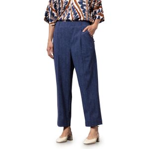Studio Anneloes Otis herringbone broek blauw (Maat: XS) - Mélange