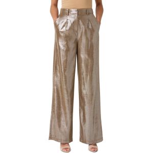 Ibana Pessey Shimmery dames broek goud (Maat: 42) - Metallic