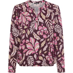 Olsen Dames longsleeve bordeaux (Maat: 36) - Halslijn: V-hals,