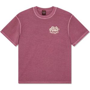 Deus Heren t-shirt roze (Maat: M) - Tekst - Halslijn: Ronde hals,