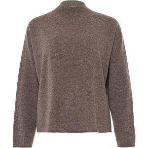 Drykorn Trui grijs (Maat: S) - Effen - Halslijn: Opstaande kraag,