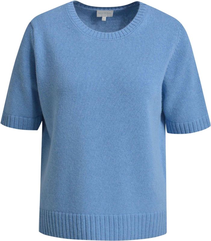 Relaxed fit gebreide pullover van wolmix met wol