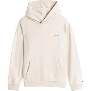 Tommy Hilfiger Hoodie  beige (Maat: 140) - Effen - Halslijn: Capuchon,