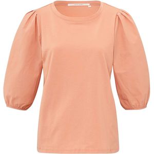 YAYA T-shirt oranje (Maat: XL) - Effen - Halslijn: Ronde hals,