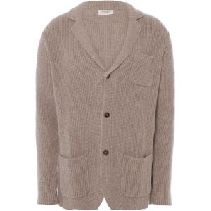 Seven Dials Heren vest beige (Maat: M) - Kabelpatroon