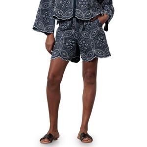 Studio Anneloes Noralie broderie korte broek blauw (Maat: XS)