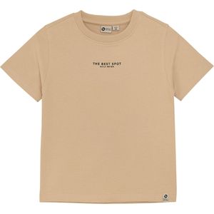 Daily7 T-shirt beige (Maat: 116) - Fotoprint - Halslijn: Ronde hals,