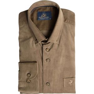 Eden Valley Overhemd lange mouw bruin (Maat: XL) - Effen