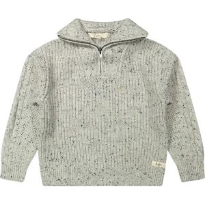 Baje Studio Trui grijs (Maat: 128) - Mélange - Halslijn: Polokraag,