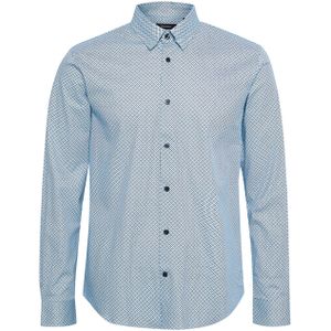 Matinique Overhemd korte mouw blauw (Maat: M)