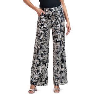 Studio Anneloes Lexie graphic trousers beige (Maat: XL)