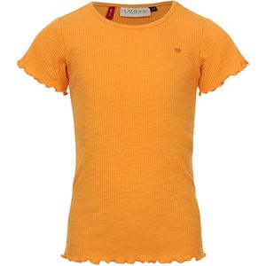 Looxs Little T-Shirt oranje (Maat: 116) - Effen - Halslijn: Ronde hals,