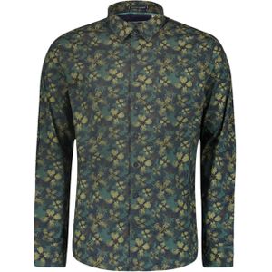 No Excess Overhemd lange mouw groen (Maat: XL)