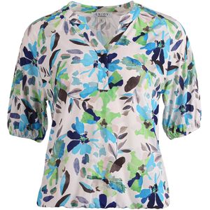 Enjoy Blouse blauw (Maat: L) - Halslijn: V-hals,