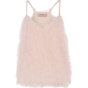 Twinset Top roze (Maat: 36) - Effen - Halslijn: V-hals,