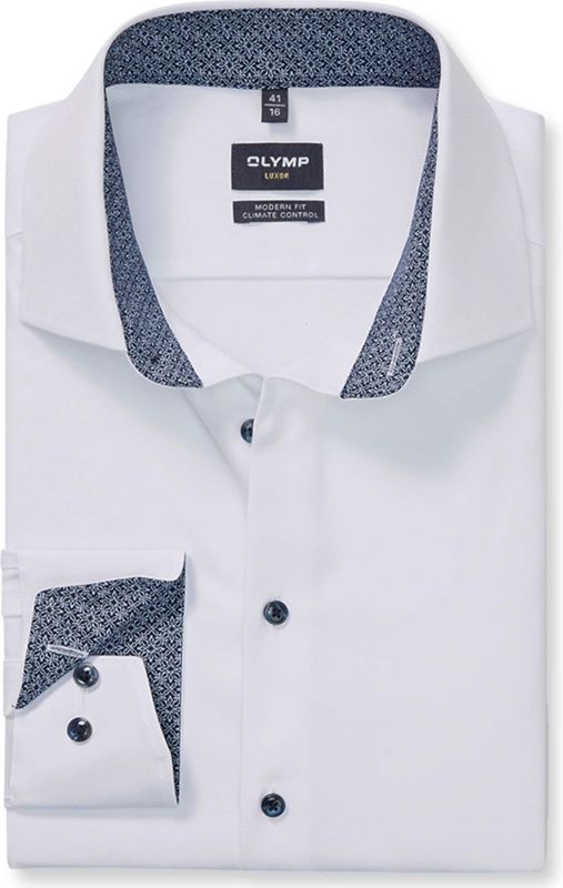 OLYMP - Luxor 24/Seven - Overhemd - Wit - Modern Fit