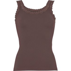 Tim & Simonsen - Frida Rib Top - Bruin - Dames