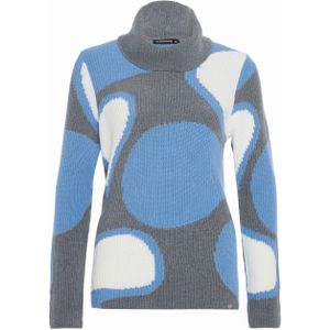 Golléhaug Dames trui grijs (Maat: 36) - Halslijn: Col,