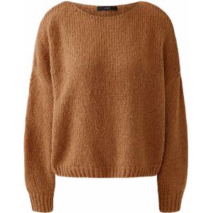 OUI Trui bruin (Maat: 42) - Effen - Halslijn: Ronde hals,
