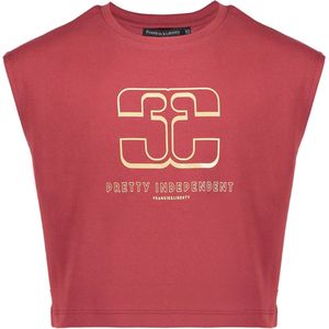 Frankie & Liberty T-Shirt rood (Maat: 140) - Halslijn: Ronde hals,