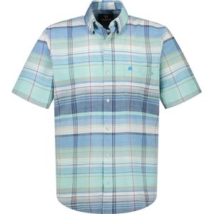 Lerros Overhemd korte mouw blauw (Maat: XL) - Ruit