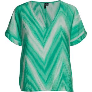 Vero moda T-shirt groen (Maat: L) - Halslijn: V-hals,