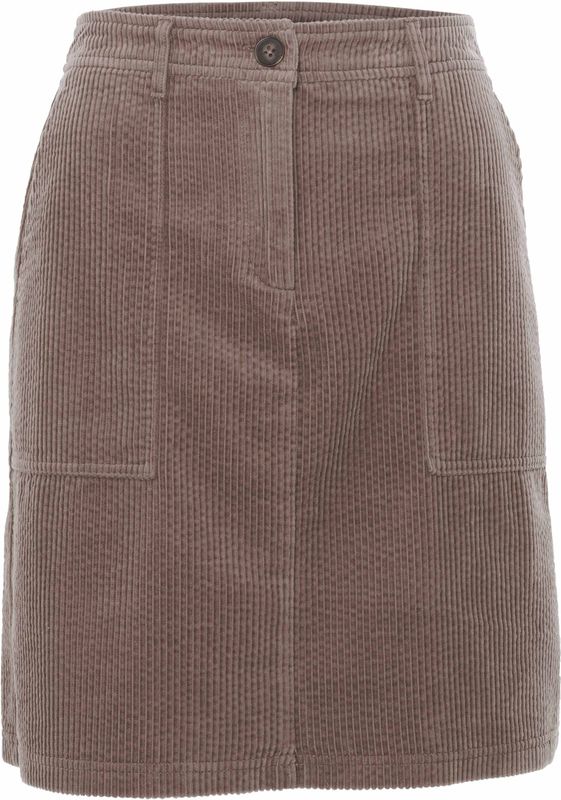 Bruine rok in corduroy