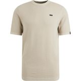 Vanguard - Heren T-shirt - Beige - Effen - Ronde Halslijn
