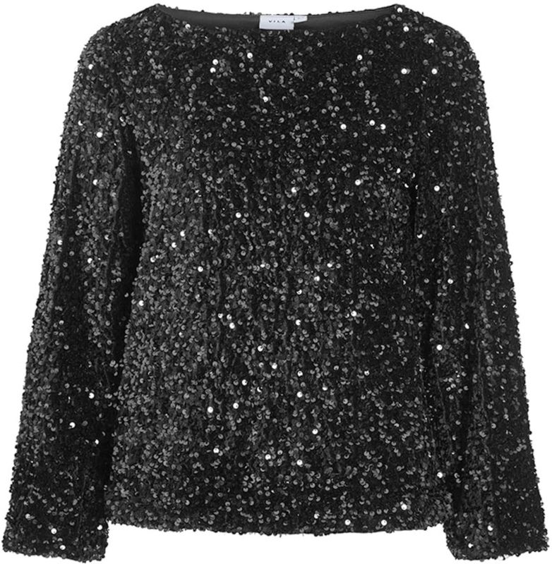 Vila - FAITH - Blouseshirt - Met Pailletten - Los Model - 3/4-Mouwen