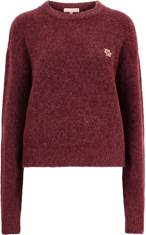 Fresia Sweater - Berry Red Melange XXL
