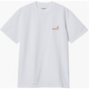 Carhartt WIP T-shirt wit (Maat: XL) - Effen - Halslijn: Ronde hals,