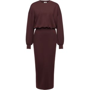Drykorn Dames jurk bordeaux (Maat: XS) - Effen - Halslijn: Ronde hals,