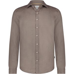 State of Art Overhemd lange mouw bruin (Maat: XL) - Effen