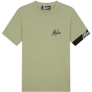 Malelions T-shirt groen (Maat: S) - Tekst - Halslijn: Ronde hals,