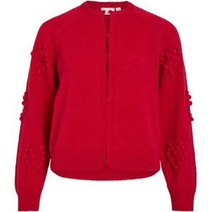 VILA - VIMERIT - Gebreid Vest - Donkerrood