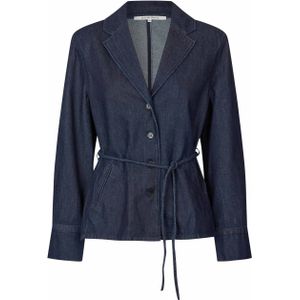 Second Female Dames blazer blauw (Maat: M) - Effen