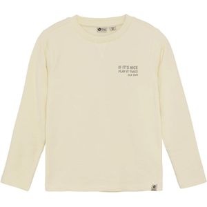 Daily7 - winter t-shirt jongens - Wit - Longsleeve