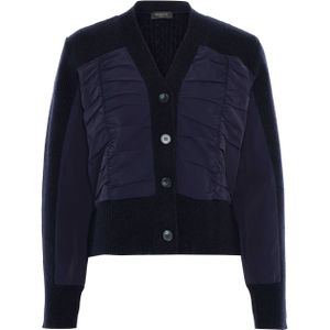 Nenette Vest blauw (Maat: L) - Effen - Halslijn: V-hals,