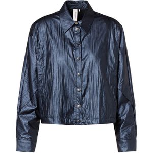 Beaumont Blouse blauw (Maat: 44) - Halslijn: Polokraag,