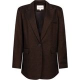 Aaiko - Blazer KENDAL CHECK VIS - Zwart
