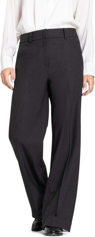 Cambio - Grace - Bandplooibroek - Antraciet - Lang/maxi