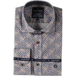 Fellows - Lange Mouw Shirt - 100% Katoen - Modern Fit - Allover Print