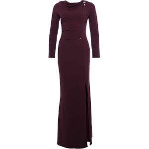 Rinascimento Dames jurk bordeaux (Maat: XL) - Halslijn: Ronde hals,