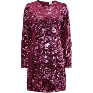 Y.A.S. Jurk bordeaux (Maat: M) - Halslijn: Ronde hals,