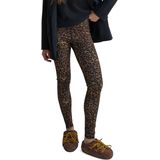 Penn & Ink - W25C306 - Legging - Donker bruin - Animalprint