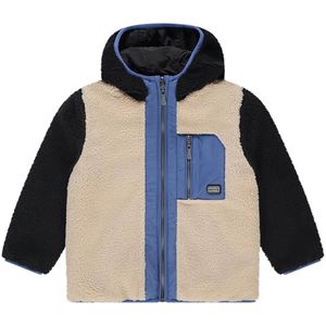 Stains & Stories - Jas - Zwart - Winter Teddy Jacket Reversible