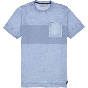 Garcia T-shirt blauw (Maat: M) - Effen - Halslijn: Ronde hals,